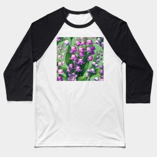 Pink Lily of The Valley Baseball T-Shirt